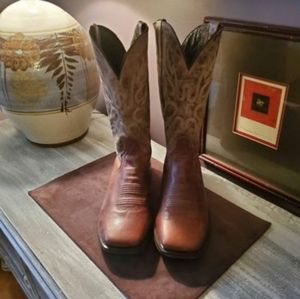 Men's New Size 13W Leather Cowboy Boots